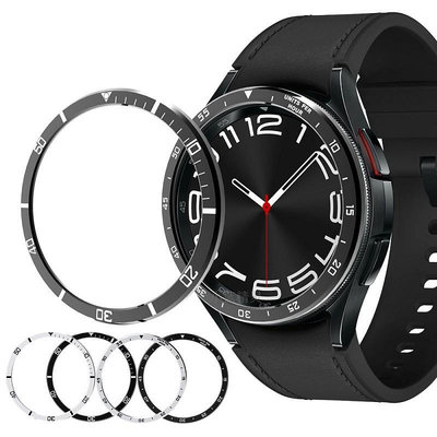 適用三星Galaxy watch6 Classic 43/47mm手表金屬表圈時間保護圈