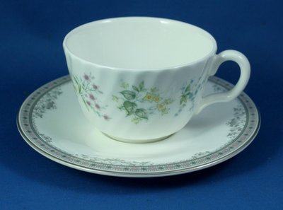 [美]英國百年名瓷MINTON骨瓷茶杯/咖啡杯二用杯盤組SPRING VALLEY+YORK
