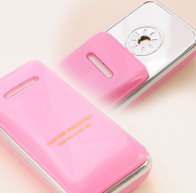 《鉑麗星》保濕噴霧美顏機-新款顏色-手機型美顏礦泉水噴霧〈粉紅色 限定版1入〉贈（填充液空瓶X1）