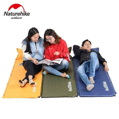 Naturehike NH 充氣睡墊 自動充氣 帶枕式單人睡墊 帶枕氣墊 營睡墊 野餐墊 防