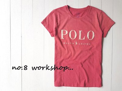 【RL女生館】【POLO Ralph Lauren LOGO貼布短袖T恤】☆【RLG001B4】(XS)