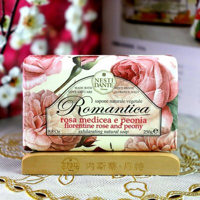 【熱賣精選】意大利內斯蒂丹特 浪漫心怡系列-玫瑰盛宴美膚沐浴皂250g 手工皂