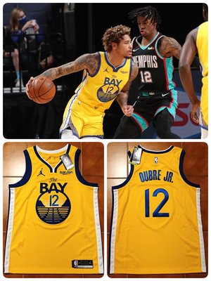 Kelly Oubre Jr NBA Nike 勇士隊球衣含贊助標 SW City Curry
