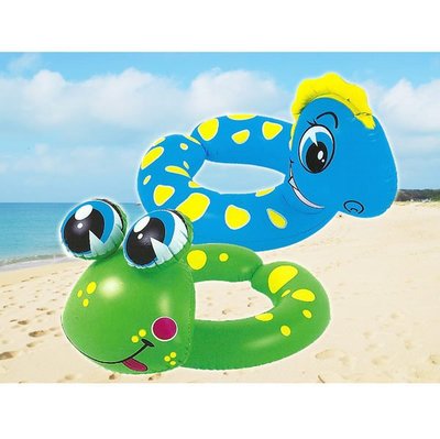 TreeWalker 091012 恐龍 青蛙 動物造型立體 開口 兒童游泳圈