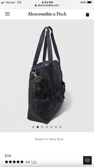 abercrombie fitch vintage canvas tote