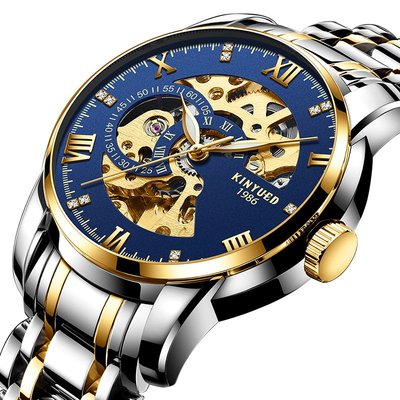 男士手錶 KINYUED抖音爆款男士商務風瑞士工藝全自動機械機芯時尚手錶