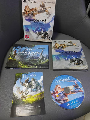 絕版稀有 PS4實體遊戲光碟 地平線 期待黎明 中文 限定版 Horizon:Zero Dawn鐵盒 美術集