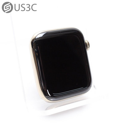 【US3C-台南店】【一元起標】Apple Watch 6 44mm GPS+LTE 金色 不鏽鋼邊框 血氧濃度感測器 環境光度感測器 二手智慧智慧穿戴裝置