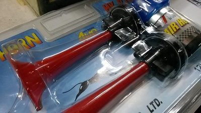 WRC 氣笛喇叭 雙管紅色 高低音 高手 RX IRX 戰將 悍將 GT GR 特價$500...