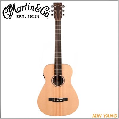 【民揚樂器】民謠吉他 MARTIN LX1E 34" 雲杉面單板旅行吉他 木吉他 墨廠