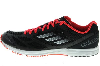 5折出清【千里之行】 adidas ADIZERO HAGIO 2超透氣網布黑橘避震慢跑鞋路跑鞋、馬拉松鞋