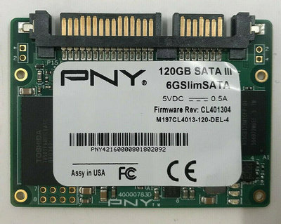 DELL CY8DT 2K8M2 戴爾 120G SATA3 固態硬碟 SSD 2.5寸 SLIM PNY