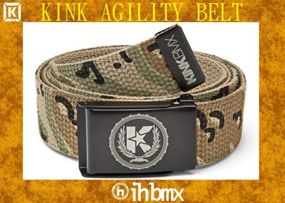 [I.H BMX] KINK AGILITY BELT 時尚流行休閒皮帶 沙漠迷彩色 MTB地板車獨輪車FixedGear特技腳踏車場地車