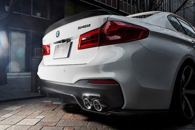 ✽顯閣商行✽日本 3D design BMW G30/G31 碳纖維後下巴 碳纖維後下擾流 空力套件 Type 1