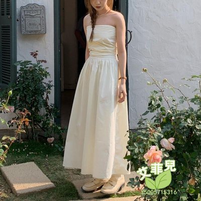 韓國 抹胸洋裝 禮服裙