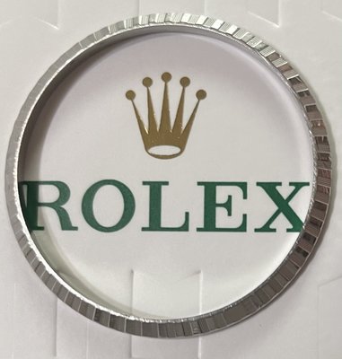 降！勞力士 Rolex 原廠真品 16014 1601 1603 軌道紋 不銹鋼錶圈 錶框（售價為單1個，剩最後2個）