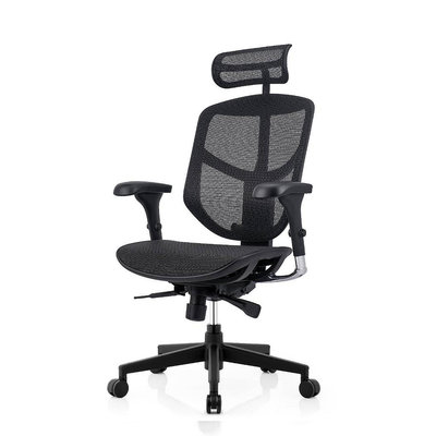 ENJOY 121 企業版 2.0 人體工學椅2023年新款 熱銷椅款 (尼龍腳美制網黑色)