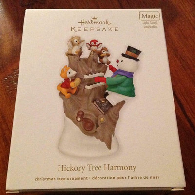 美國賀曼 Hallmark 雪人森林音樂盒 迪士尼擺件