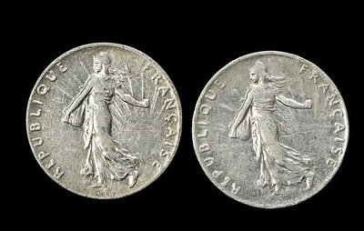 #錢幣 法國經典銀幣系列-法國播種女神銀