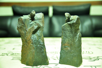 蘇瑞鹿  太極石雕  小品文太極   2尊一組  姿態各異  5