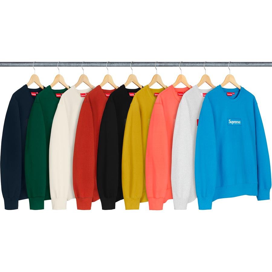 18FW Supreme Box Logo Crewneck Sweatshirt 長袖T恤大學T 衛衣男女8色