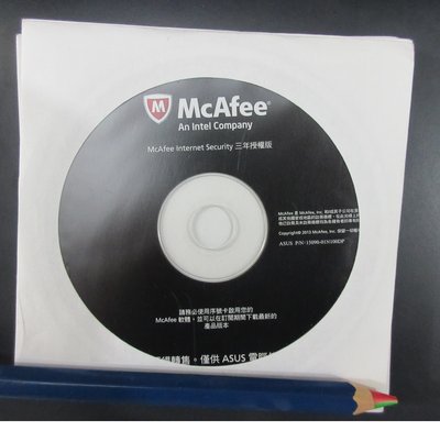 全新 McAfee 防毒軟體三年授權版序號卡 Antivirus Internet Security