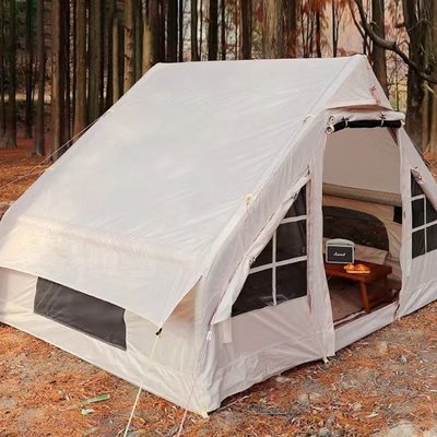 亙原始人同款充氣帳篷戶外野營露營2-4人花兒與少年免搭建 規格不同 價格不同