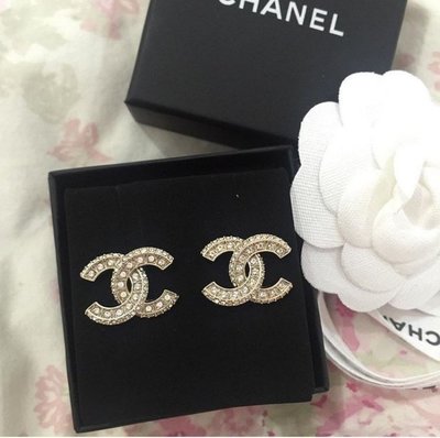 Chanel A86504 earrings 大水鑽 CC 耳環
