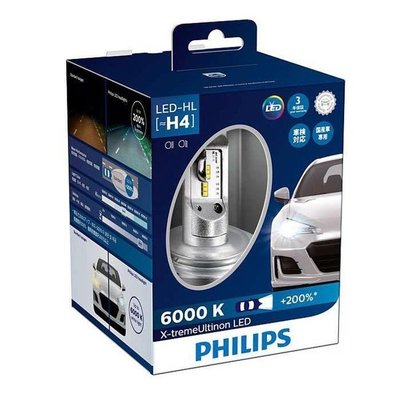 【Max魔力生活家】Philips X-treme Ultinon 飛利浦 超晶亮 LED頭燈 增亮200% (特價中)