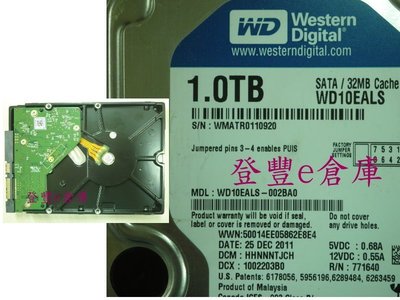 【登豐e倉庫】 F27 WD10EALS-002BA0 1TB SATA 磁頭損壞 救資料 硬碟晶片冒煙 晶片燒焦