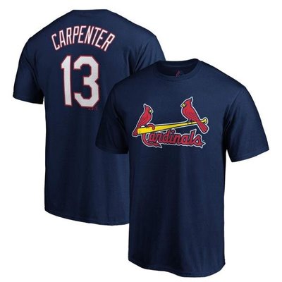 MLB 美職棒 Cardinals 圣路易斯紅雀隊 #13  Carpenter 短袖T恤 ainimkin