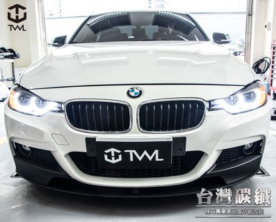 TWL台灣碳纖 全新 BMW F30 美規 328I 12 13 14 15 16 年 HID氙氣 LED光圈魚眼大燈組