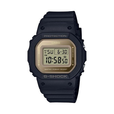 全新卡西歐 G-SHOCK系列 纖薄精巧 個性簡約 金屬質感 酷黑金 經典方型 GMD-S5600-1 歡迎詢問