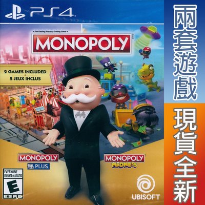 【一起玩】PS4 地產大亨 PLUS + 地產大亨：瘋樂 英文美版 MONOPOLY PLUS Madness 大富翁