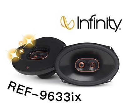 🔥原廠🔥【Infinity 哈曼】REF-9633ix 車用喇叭 6*9吋 汽車音響 三音路 300W 同軸喇叭 美國