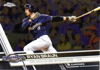 ^.^飛行屋(全新品)美國職棒 MLB-密爾瓦基釀酒人隊-球員卡 #26 萊恩·布勞恩 Ryan Braun(棒球卡)