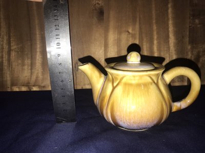 老台灣 鶯歌陶瓷 早期 窯變釉 茶壺 低價起標