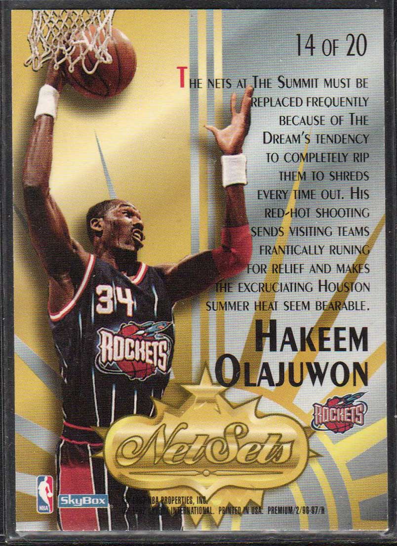 96-97 SKYBOX PREMIUM NET SETS #14 HAKEEM OLAJUWON | Yahoo奇摩拍賣