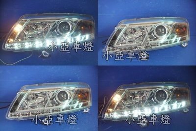 小亞車燈╠ 全新高科技質感AUDI A6 04-07年晶鑽R8燈眉版魚眼大燈