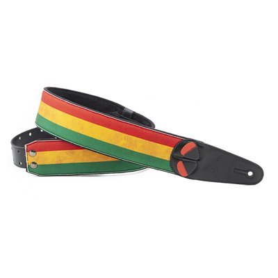 RightOn Mojo 系列 – Legend Rasta 吉他背帶【黃石樂器】