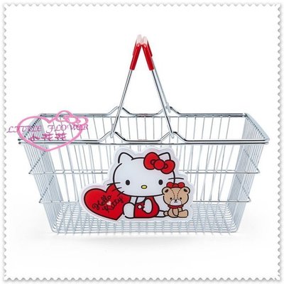 小花花日本精品♥ Hello  Kitty 收納提籃 置物提籃 手提籃 迷你玩具籃 愛心小熊12028801
