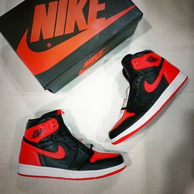 珍藏釋出 全新Us9 Nike Air Jordan 1 Homage 陰陽 鴛鴦 黑紅 Bred 芝加哥 AJ1 湖人