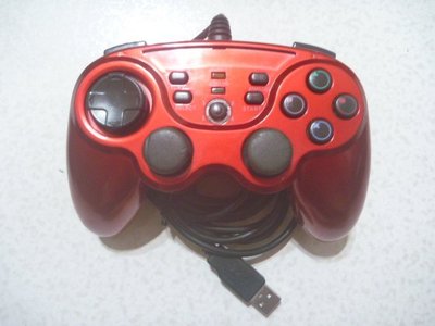 【~嘟嘟電玩屋~】對應 PS3 ~  GAMETECH　Battle  Pad  Turbo ３　連發手把 - 紅色