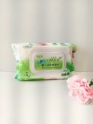 【三越Garden】嬰兒潔膚柔濕巾 80張 植物潔淨配方 不含酒精 香精 蘆薈配方 溫和不刺激