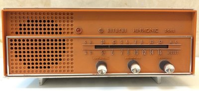 日本昭和1970年古董古典真空管收音機日立HITACHI HI-PHONIC S-540/稀少獨有收藏/新竹市可面交