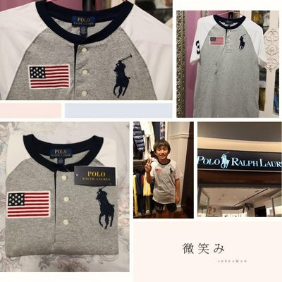 萍媽&雋寶小舖(現貨免運費 全新百貨公司專櫃Polo Ralph Lauren 『大馬』 青年L號/XL號 短袖T恤/上衣)時尚送禮，附專櫃手提紙袋