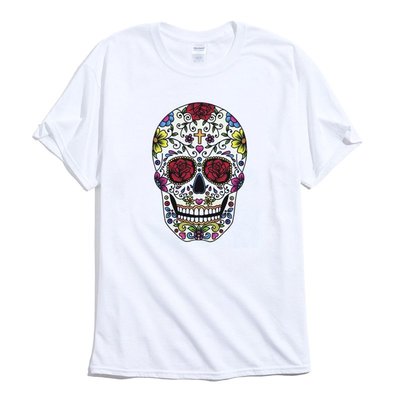 Skull Sugar Tattoo 短袖T恤 2色 歐美潮牌滑板龐克搖滾硬派刺青西海岸骷髏頭印花潮T