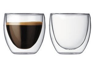 晴天咖啡☼ 手工雙層玻璃杯 加厚型 250ml 蛋杯 咖啡杯 真空保溫杯 隔熱杯 品茗杯 bodum款 星巴克款 雙層杯