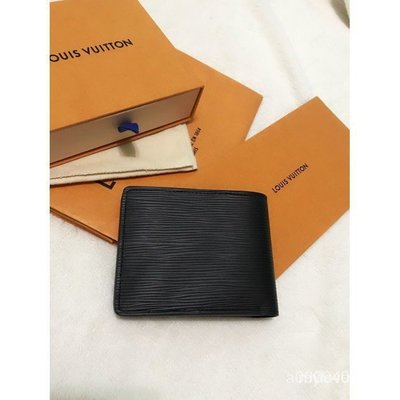 【二手正品】 LV- Louis Vuitton M60662 Multiple EPI 水波紋 皮革短夾