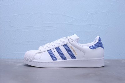 Adidas Superstar W 白藍 皮革 金標 休閒運動板鞋 男女鞋 AC8574
